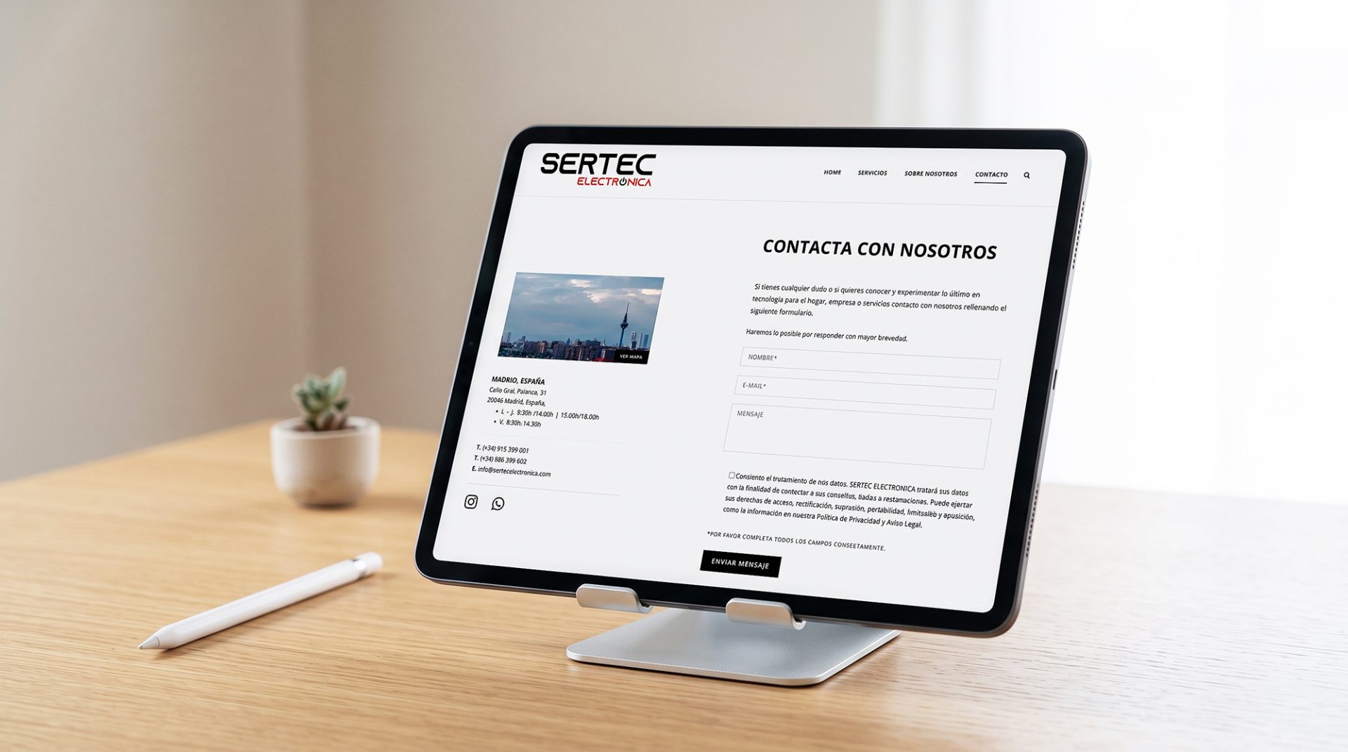 Diseño Web Responsive SERTEC