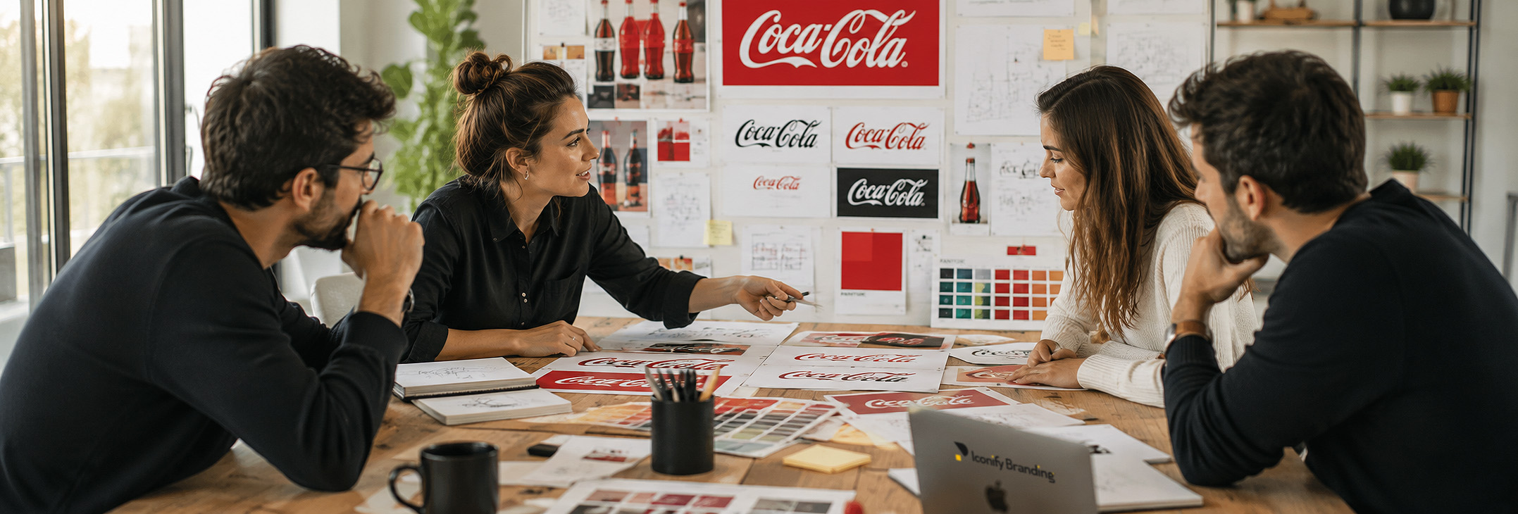 EQUIPO TRABAJANDO IDENTIDAD DE MARCA Y VISUAL