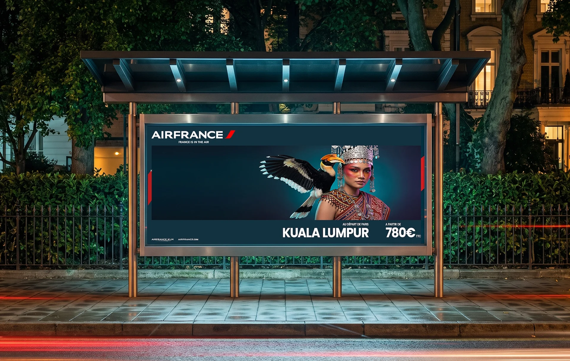 MOCKUP AIR FRANCE KUALA LUMPUR