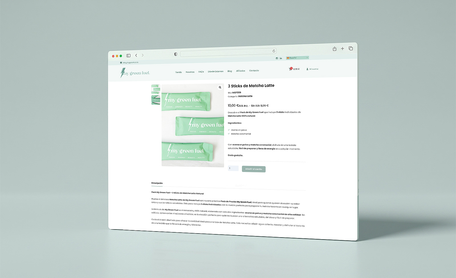 Diseño Web de MY GREEN FUEL